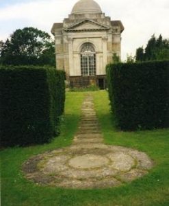 Photograph of a stone slab, Tyringham Park, Buckinghamshire