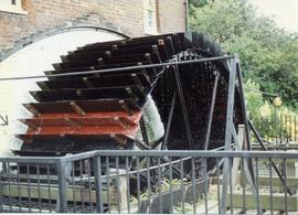 Waterwheel, Crabble Corn Mill, Temple Ewell and River