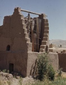 Horizontal windmill, Islam Qala, Herat, viewed from the back