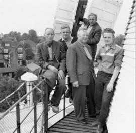 Mr. Bremer, his brother and millwrights, Union Mill, Cranbrook