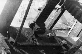 Striking gear rack with "Onion" bearing box, Minsmere Level Eastbridge Mill, Leiston