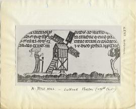 Post Mill from Luttrell Psalter XIV Century