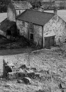 Corner view looking down, Allensford Mill, Castleside