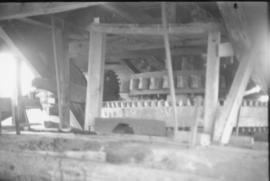 Wallower and auxiliary drive crown wheel, post mill, Chinnor