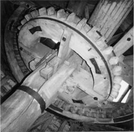 "Lacey Green smock mill, Bucks, 1968"