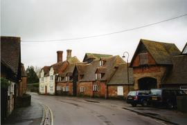 View from lane showing adjoining buildings