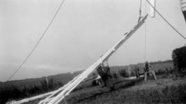 Raising the sweep, post mill, Chillenden