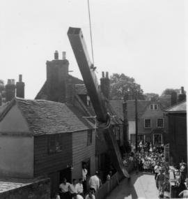 Removing stock, Union Mill, Cranbrook