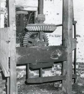 Wallower and upright shaft, Dereham, Norfolk