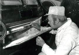 Checking flour grade, Castle Mill, Beccles, Suffolk