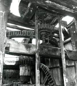 Horstead Mill, Norfolk, exposed gearing