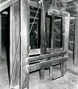 Sack hoist, Caudwells Mill, Rowsley, Derbys