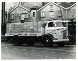 Truck in front of mill