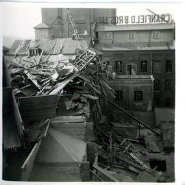 Bomb damage sustained by Cranfield's Mill during World War II