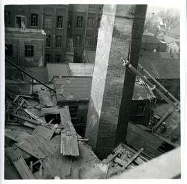 Bomb damage sustained by Cranfield's Mill during World War II