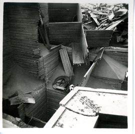 Bomb damage sustained by Cranfield's Mill during World War II
