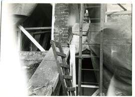Bomb damage sustained by Cranfield's Mill during World War II