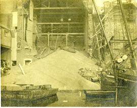 Wall collapse of grain silo for Cranfield's Mill