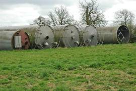 Scrapped silos, Heygates Mill, Bugbrooke