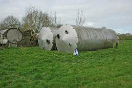 Scrapped silos, Heygates Mill, Bugbrooke