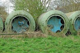 Scrapped silos, Heygates Mill, Bugbrooke
