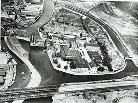 Three Mills W. Ham air photograph