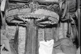 "Willey watermill upright shaft and crown wheel"