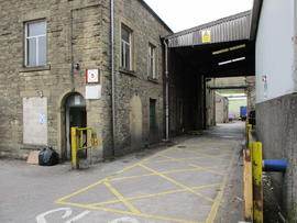 Langcliffe Mill yard