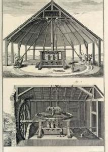 Horse powered sugar mill