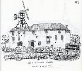 West Ashling, Sussex, Water and Wind Mill
