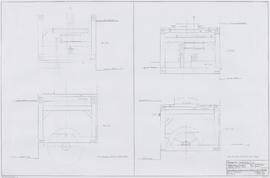 End elevations of existing an revised hurst frame