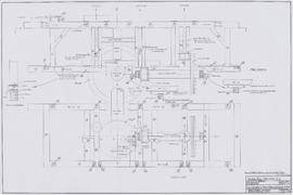 Plan and elevation of hurst frame with ellicott drive