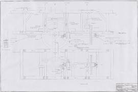 Plan and elevation of hurst frame with ellicott drive