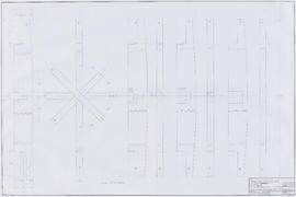 Detail of outer waterwheel arms and complex joints