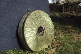 "Wicklewood Windmill, Norfolk, grindstone"