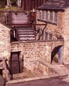 "Sheffield, Abbeydale, Pen trough and waterwheels"