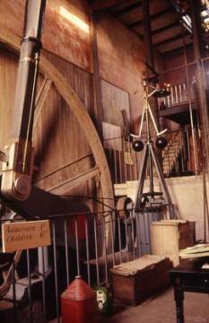 Stretham Old Engine - interior - governor & flywheel