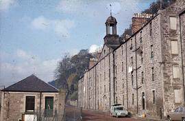 "New Lanark Flats and Bell Tower"