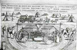 "Zonca 1607, mobile horse driven corn mill"