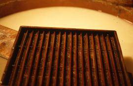 "Fabriano museum - Back of mould"