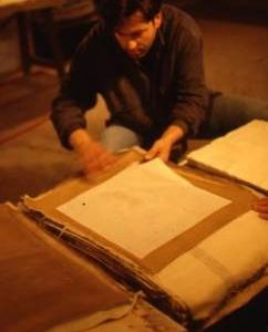 "Fabriano museum - laying off after pressing"