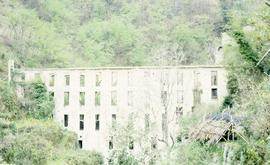 "Italy, Amalfi - Mill across valley"