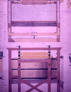 "Robert, Paper machine, end of vat, cross section by rollers"