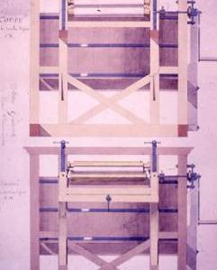 "Robert, Paper machine, cross section rollers, delivery end"