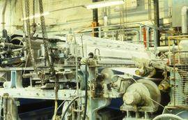 "Papermaking - Oakenholt Mill - couch roll"