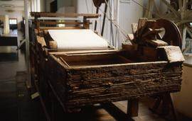 "Vienna Technical Museum, Mould Paper Machine 1840"