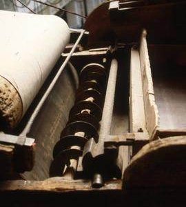 "Vienna Technical Museum, Mould Paper Machine 1840"