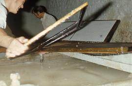 "Wookey Hole - Deckle and new mould"