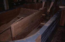 "Schoolmaster Beater Trough with feather"