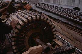 "Schoolmaster Beater nearly finished roll"